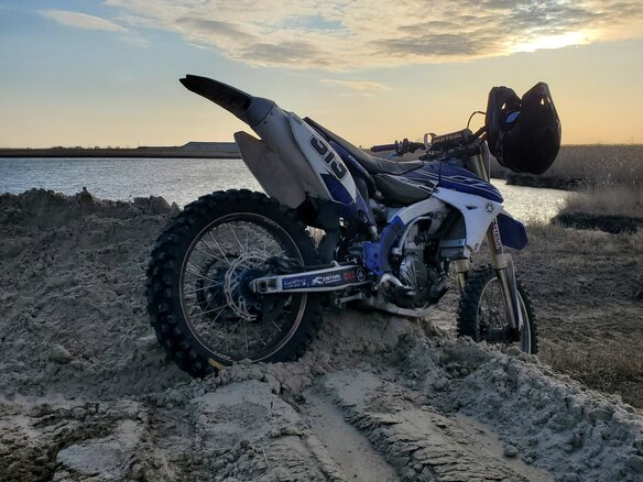 2013 Yamaha YZ450F, синий, 400000 рублей - вид 3