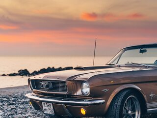 1966 Ford Mustang I, золотистый, 12500000 рублей, вид 1