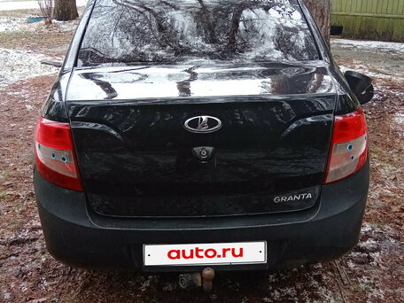 2012 Lada (ВАЗ) Granta I, чёрный, 200000 рублей, вид 3