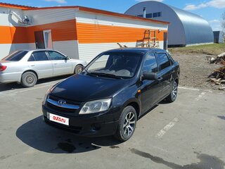 2013 Lada (ВАЗ) Granta I, чёрный, 350000 рублей, вид 1