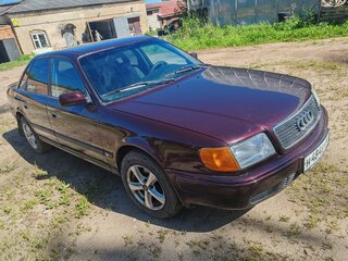 1991 Audi 100 IV (C4), пурпурный, 260000 рублей, вид 2