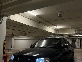 2008 Hyundai Accent ТагАЗ II, чёрный, 430000 рублей, вид 1