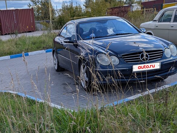 2004 Mercedes-Benz CLK-Класс 240 II (W209), синий, 750000 рублей