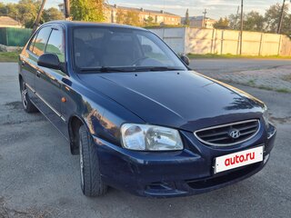 2011 Hyundai Accent ТагАЗ II, синий, 375000 рублей, вид 2