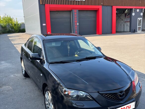 2007 Mazda 3 I (BK) Рестайлинг, чёрный, 320000 рублей - вид 2