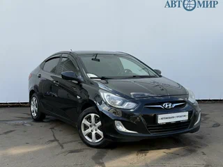 2013 Hyundai Solaris I, чёрный, 750000 рублей, вид 3