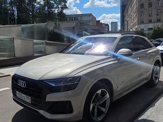 2021 Audi Q8 45 TDI I (4M), бежевый, 8600000 рублей, вид 2
