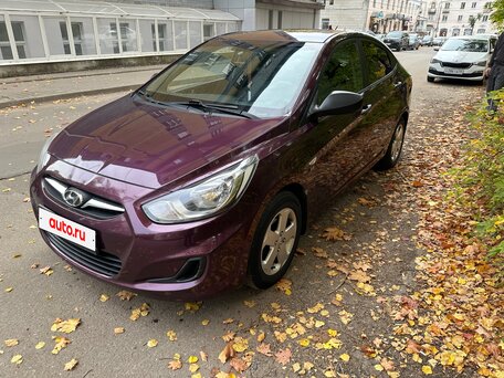 2011 Hyundai Solaris I, фиолетовый, 680000 рублей, вид 2