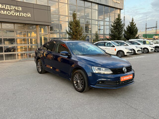 2014 Volkswagen Jetta VI Рестайлинг, синий, 890000 рублей, вид 3