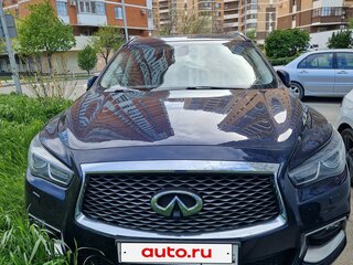 2017 Infiniti QX60 I Рестайлинг, синий, 3000000 рублей, вид 1