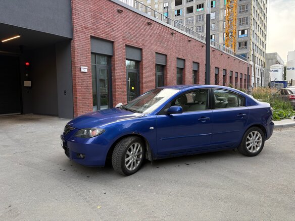 2008 Mazda 3 4-speed I (BK) Рестайлинг, синий - вид 1
