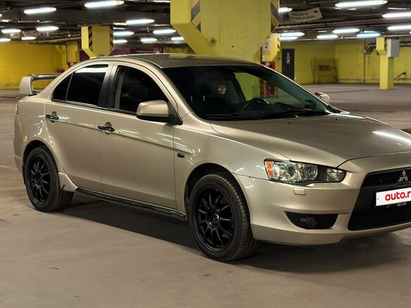 2008 Mitsubishi Lancer X, бежевый, 800000 рублей - вид 9