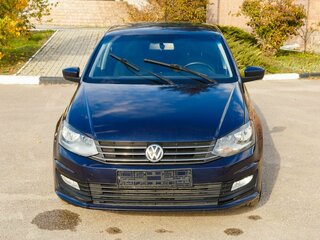 2015 Volkswagen Polo V Рестайлинг, синий, 750000 рублей, вид 2