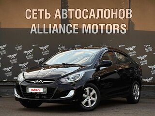 2012 Hyundai Solaris I, чёрный, 750000 рублей, вид 3