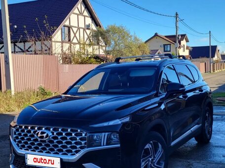 2021 Hyundai Santa Fe IV Рестайлинг, чёрный, 3041000 рублей, вид 1