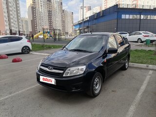 2014 Lada (ВАЗ) Granta I, чёрный, 450000 рублей, вид 1