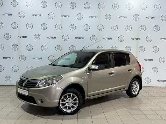 2010 Renault Sandero I, бежевый - вид 2