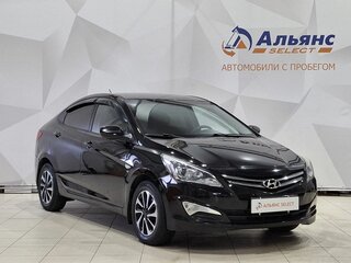 2016 Hyundai Solaris I Рестайлинг, чёрный, 1125000 рублей, вид 1