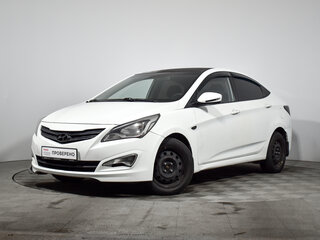 2015 Hyundai Solaris I Рестайлинг, белый, 450000 рублей, вид 1