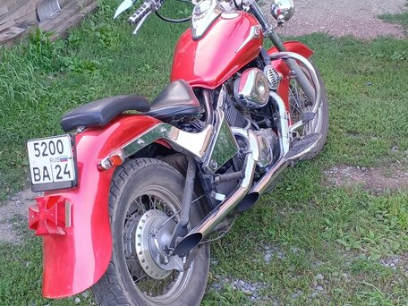 1995 Kawasaki VN400 Vulcan, красный, 210000 рублей, вид 5