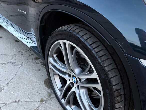 2013 BMW X6 35i I (E71) Рестайлинг, синий - вид 16
