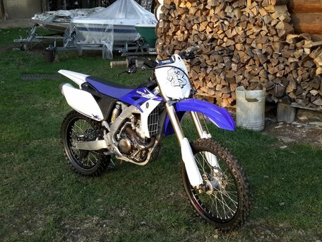 2009 Yamaha YZ250F, синий, 380000 рублей, вид 2
