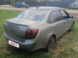 2012 Lada (ВАЗ) Granta I, серебристый, 370000 рублей, вид 4