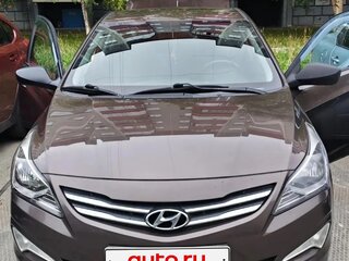 2016 Hyundai Solaris I Рестайлинг, коричневый, 850000 рублей, вид 1