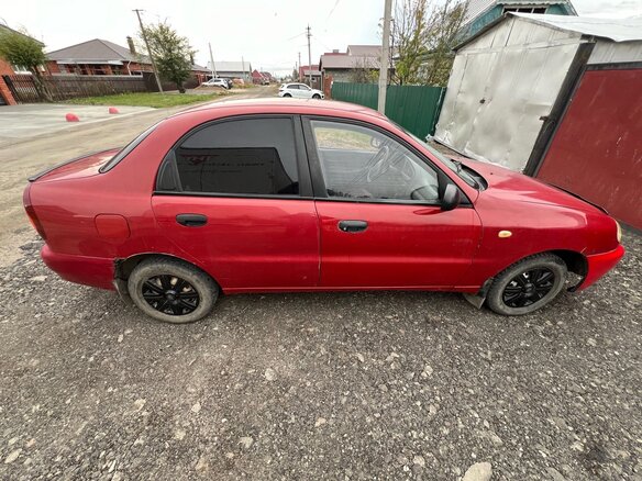 2007 Chevrolet Lanos I, красный, 130000 рублей - вид 1
