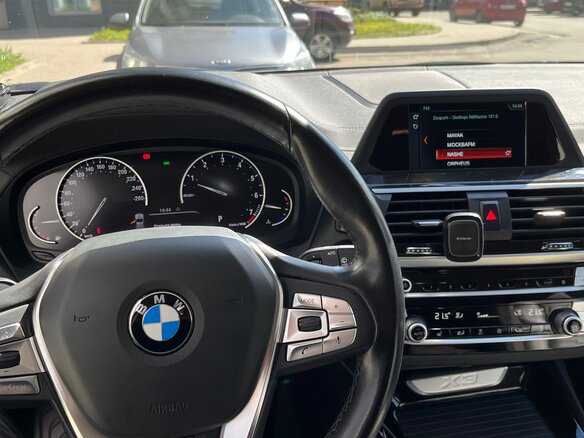 2019 BMW X3 20i xDrive III (G01), синий, 3500000 рублей - вид 10