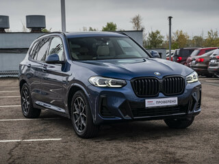 2021 BMW X3 30d xDrive III (G01) Рестайлинг, синий, 5890500 рублей, вид 4