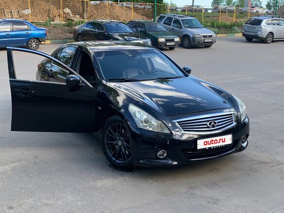 2011 Infiniti G25 IV, чёрный, 960000 рублей - вид 1