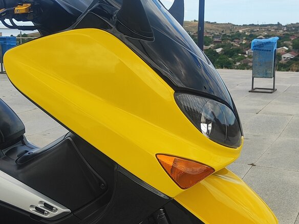 2003 Yamaha TMAX, жёлтый, 300000 рублей - вид 12