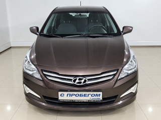 2016 Hyundai Solaris I Рестайлинг, коричневый, 855000 рублей, вид 2