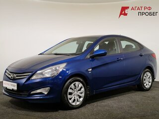 2016 Hyundai Solaris I Рестайлинг, синий, 1140000 рублей, вид 1