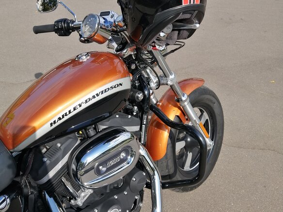 2014 Harley-Davidson XL1200, оранжевый, 999000 рублей - вид 4