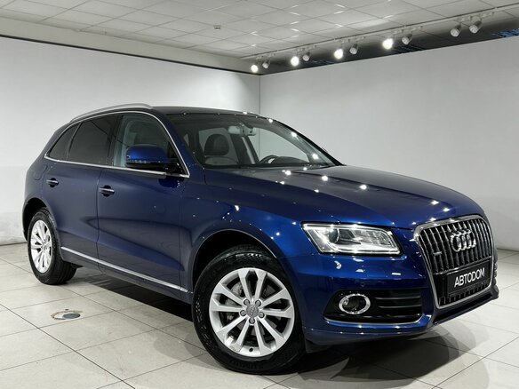 2015 Audi Q5 I (8R) Рестайлинг, синий - вид 3