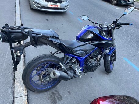 2018 Yamaha MT-03, синий, 420000 рублей, вид 4