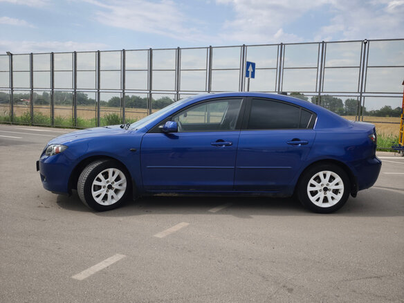 2006 Mazda 3 I (BK) Рестайлинг, синий, 600000 рублей - вид 6