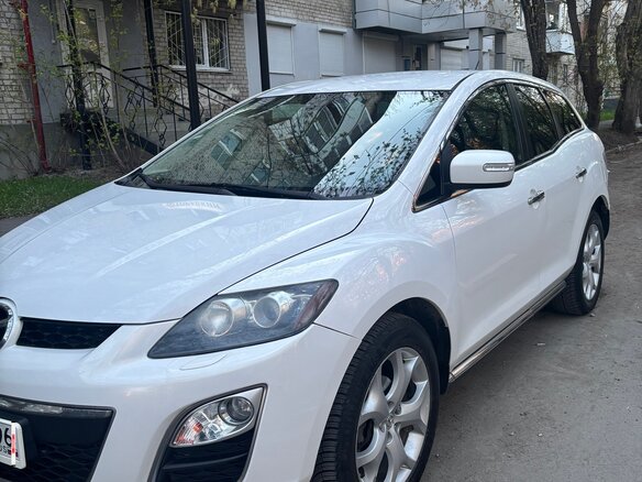2011 Mazda CX-7 I Рестайлинг, белый, 1000000 рублей