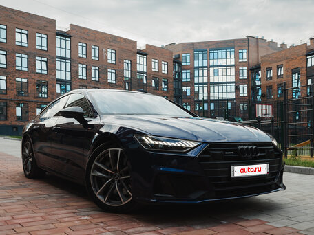 2019 Audi A7 55 TFSI II (4K), синий, 6215000 рублей, вид 1