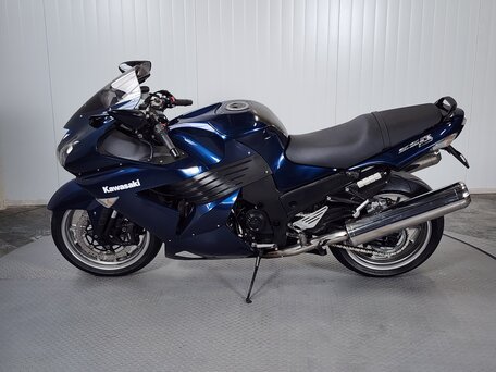2007 Kawasaki ZZR 1400, синий, 579000 рублей, вид 4