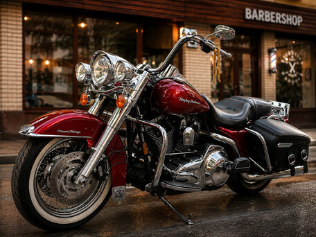 2008 Harley-Davidson Road King, красный, 999999 рублей, вид 3