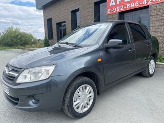 2014 Lada (ВАЗ) Granta I, серебристый, 370000 рублей, вид 2
