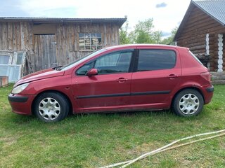 2002 Peugeot 307 I, красный, 105000 рублей, вид 4
