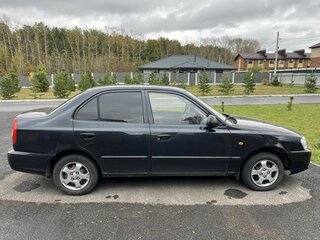 2007 Hyundai Accent ТагАЗ II, чёрный, 350000 рублей, вид 3