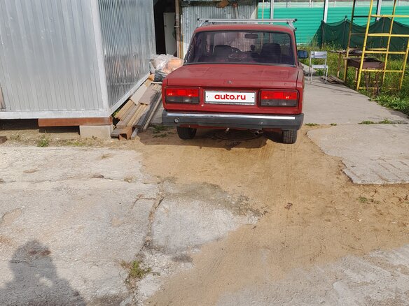 2007 Lada (ВАЗ) 2107, красный, 130000 рублей - вид 2
