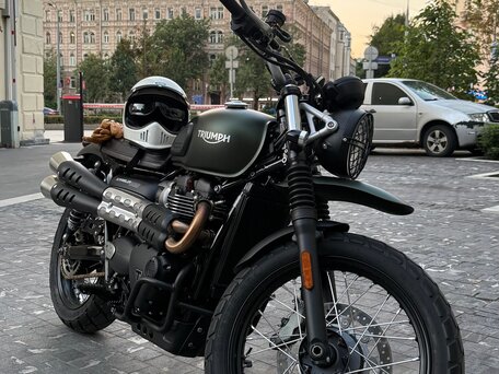 2025 Triumph Scrambler, зелёный, 1280000 рублей, вид 1