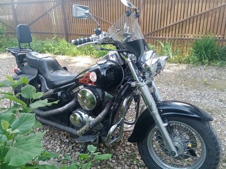1998 Kawasaki VN400 Vulcan, чёрный, 399000 рублей, вид 2