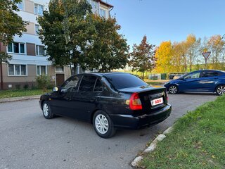 2007 Hyundai Accent ТагАЗ II, чёрный, 400000 рублей, вид 4